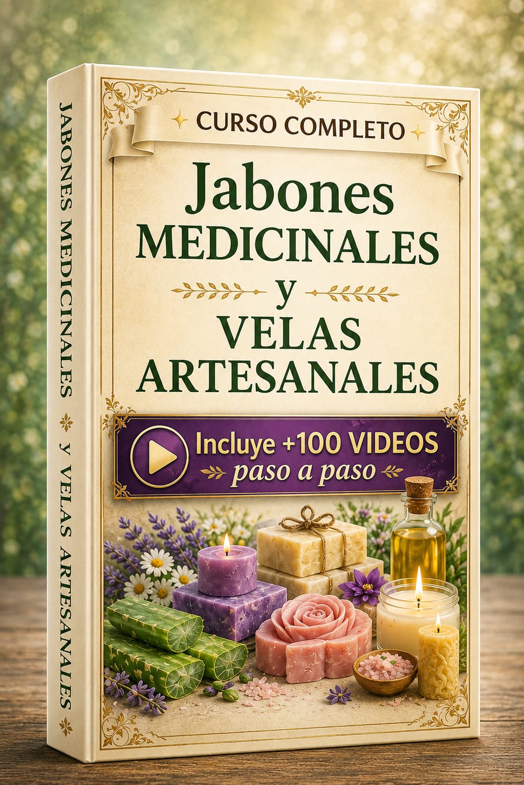 Curso Jabones medicinales y velas artesanales: +100 videos